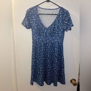 Floral Blue Dress